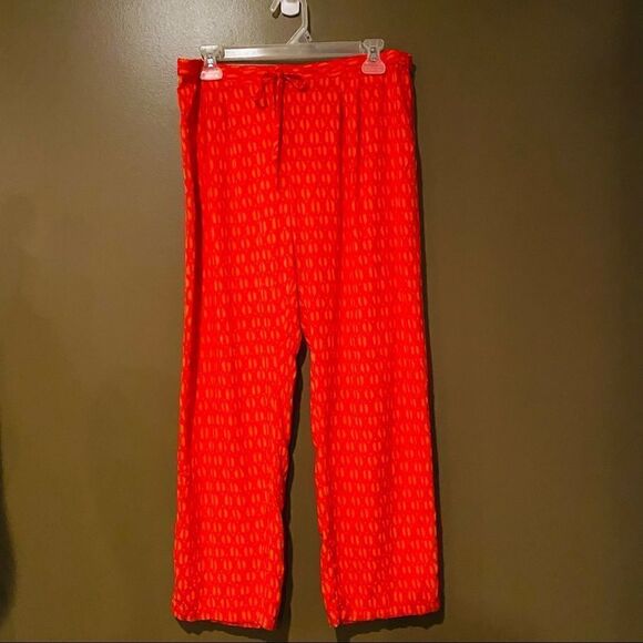 Natori Pajama Pants Size Medium Red & Pink - Picture 2 of 8